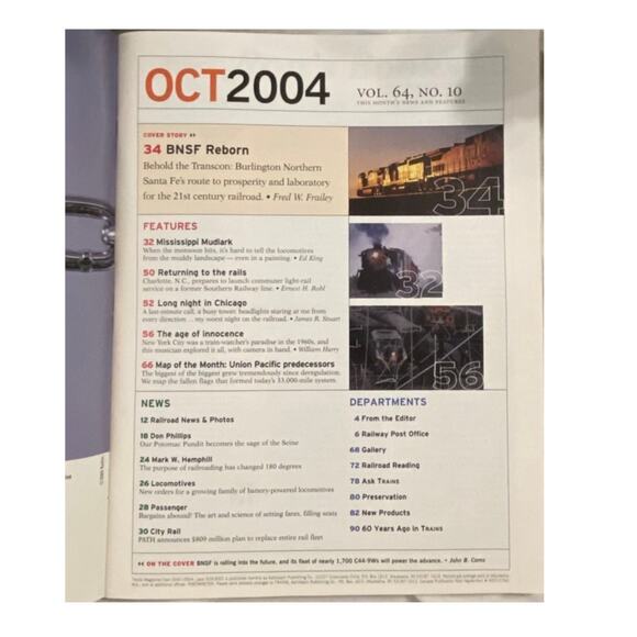 Vtg Lot 3 Trains Oct Nov Dec 2004 Magazine Collect Track Railroad Amtrak Steel - Picture 4 of 8